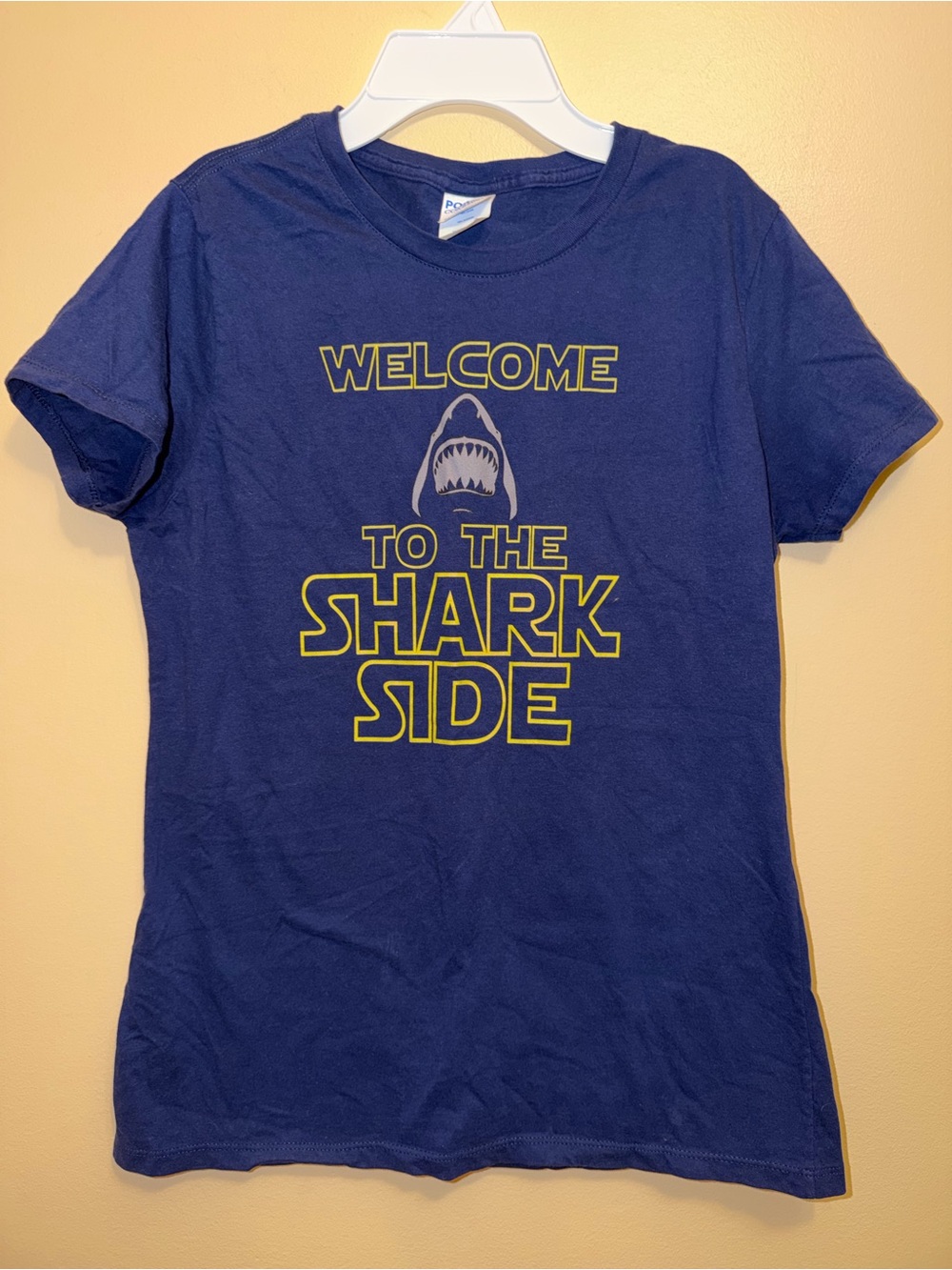 Port and Company Navy "Welcome to the Shark Side" Graphic Tee